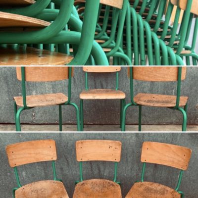 groene kantine stoelen sixties green industrial canteens retro ostalgie cowork vintage retro