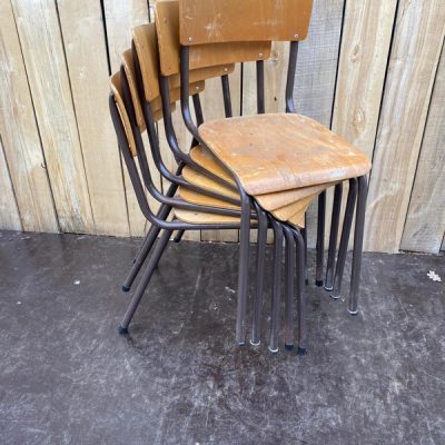bruin frame kantinestoelen retro good stuff vintage preloved bohochique_thegoodstufffactory_be