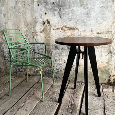 Rotor O tafel rond 60cm black zwart chair chaise stuhl silla cadeira stolar sedia the good stuff factory antiques antikk inredning horeca restaurang ostalgie retro