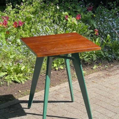 Rotor vierkant 60 tafel rond 60cm green art chair chaise stuhl silla cadeira stolar sedia the good stuff factory antiques antikk inredning horeca restaurang ostalgie retro