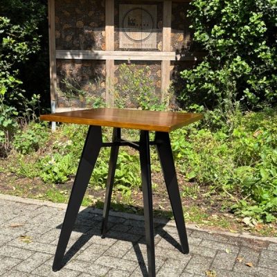 Rotor Zwart black table tafel ndustrial belgian interior ostalgie antikk horeca hospitality upcycling preloved re_bel the good stuff factory