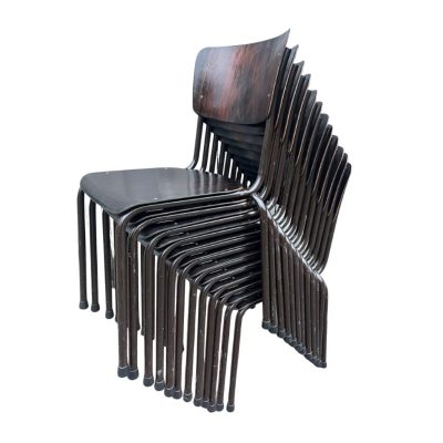 Galvanitas stoel donker hout ébène ré-bel the good stuff factory ostalgie antikk inredning horeca cafe restaurang midcentury design belgium